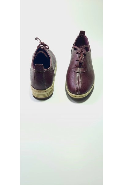 KAPAR Inside and Outside Complete Genuine Leather Laced Orthopedic Shoes