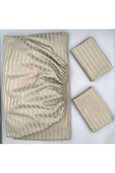 pınarhome collectıon Satin Fitted Sheet + Covered Pillowcase (high Corner Depth) ***Latest Trend***