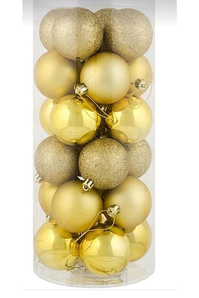 party mix Christmas Decorations Christmas Tree Ball 4cm 24 Pieces Christmas