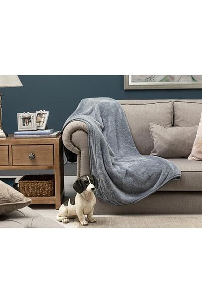 Mulberry Wellsoft přikrývka Televizní přikrývka Plyšová fleecová přikrývka Single 170*230-šedá