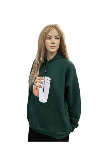 Teknik Φούτερ Tupac 2 Pac 3 Thread Unisex Oversize με κουκούλα