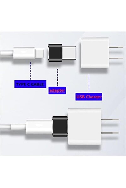 Grc Accessory Iphone 11 12 13 14 Uyumlu Yeni Nesil Type-c To Usb Dönüştürücü Şarj Başlık Dönüştürücü Otg