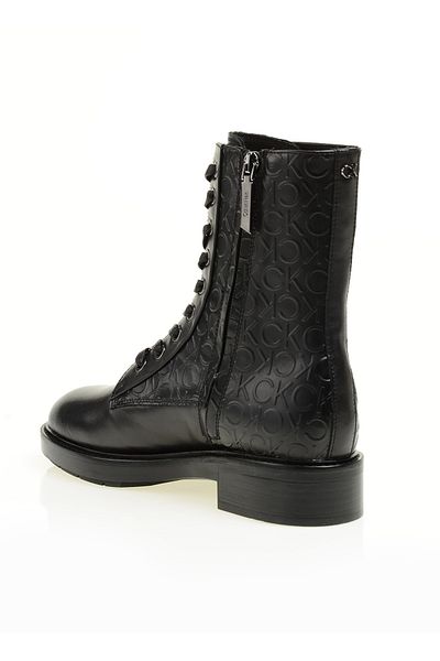 Calvin Klein Bőr fekete női csizma Hw0hw01292bax