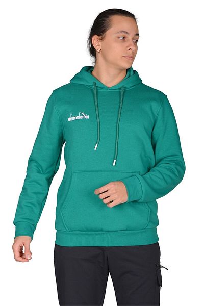Diadora Bergamo - Мъжки спортен суитшърт от зелен памук - Ddber1030016