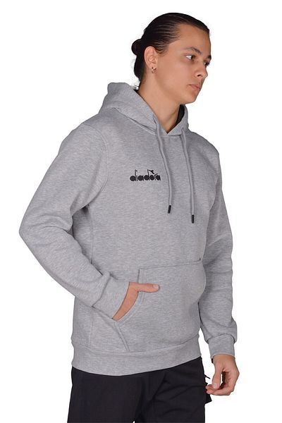 Diadora Мъжки спортен суитшърт от памук Greymelanj - Ddber1030016