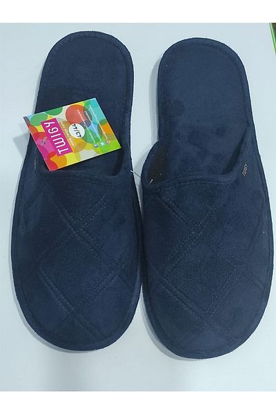 Twigy Ανδρικές παντόφλες σπιτιών Slıce Navy Blue-aa0471