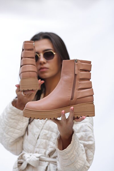 ELİT SHOES Gemma Hakiki Deri Kadın Postal