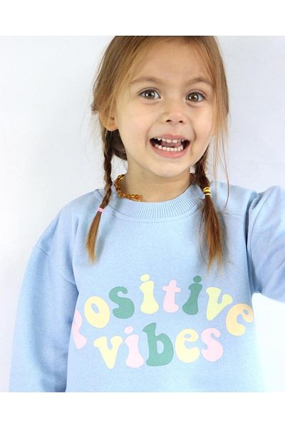 le petit sole Positive Vibes Girls' Bottom-Top Set