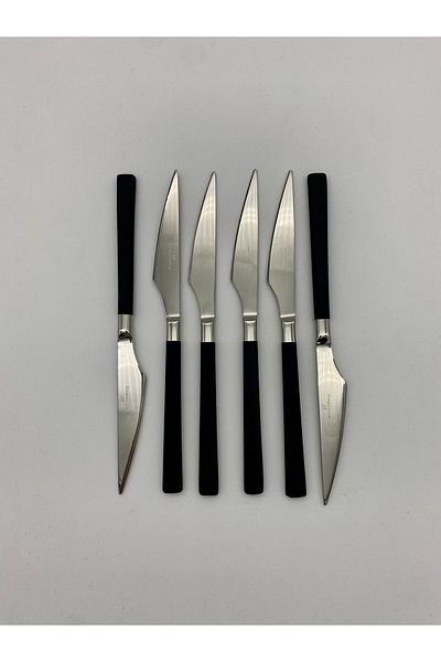 BRONDOFF Wessenburg BERLIN 42 Piece Black Steel Fork Spoon Knife Set