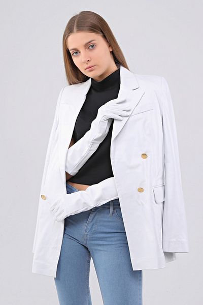 CE-YIL DERİ ÜRÜNLERİ Mănuși lungi de damă din piele naturală
