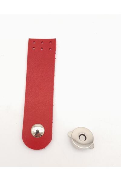 angel çanta aksesuar Husa din piele artificiala cu un singur strat de culoare rosie 10,5x2,5 cm metal argintiu