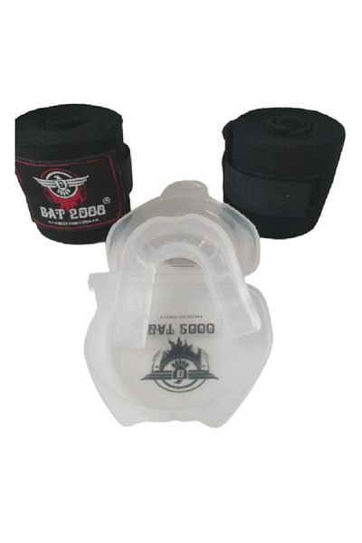 Bat2000 Bat 2000 Bandaj de box Bandaj elastic (pereche) și set de 2 mănuși de protecție pentru gură
