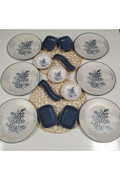 Keramika Takım Kahvaltı Blue Magıc 15 Parça 6 Kişilik