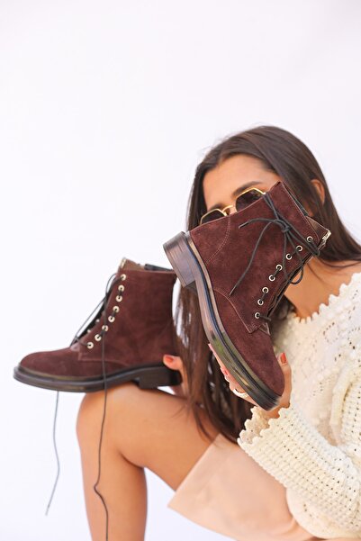 ELİT SHOES Franny Hakiki Deri Hafif Topuklu Kadın Bot