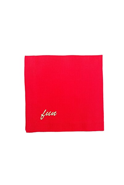 ge living Серветка з веселим малюнком, червона, 45 х 45