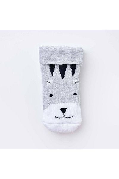 Biorganic Tiger Towel Baby Socks 68374