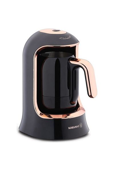 KORKMAZ Kahvekolik Deluxe Automatic Coffee Machine Black/rose A860-09