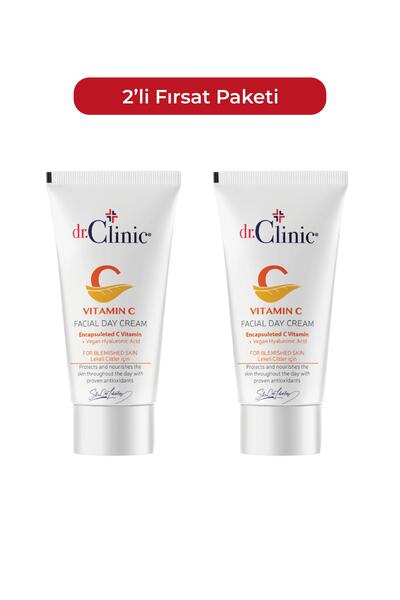 Dr. Clinic Lekeli Ciltler Için C Vitamini Krem 50 Ml 2'li Set