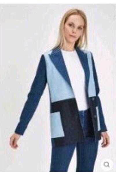 Özgürbutik Kot Detaylı Orjınal Marka Blazer Ceket-36
