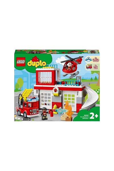 LEGO New Estevia Urg 10970 Fire Department and Helicopter, 117 Parts +2 Age Company