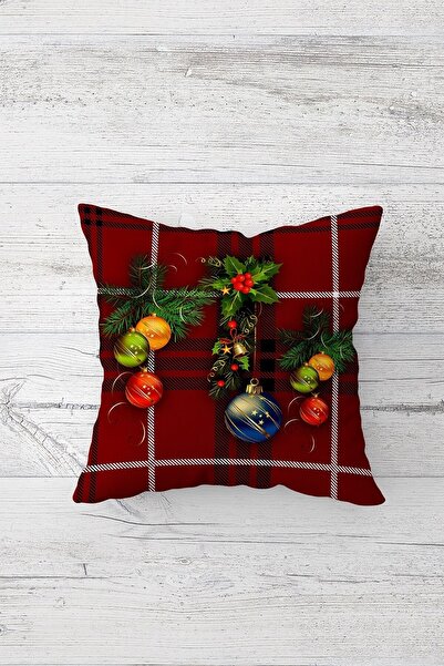 on the clouds Christmas Cat Plaid New Year Suit Hidden Zippered Throw Pillow Cover Seat Pillow Cover Set(4pcs)