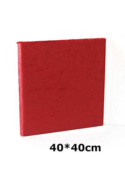 TUĞRA TABLO لوح فيلوغرافي مبطن بقماش مخملي مغطى مقاس 40*40 سم أحمر