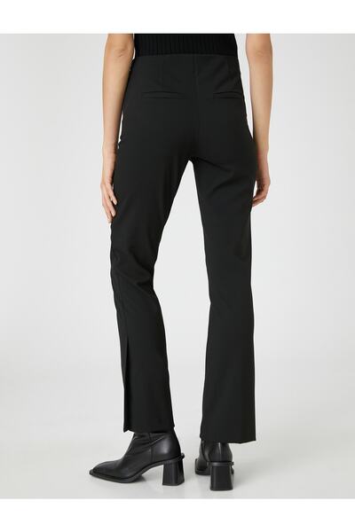 Koton Kalhoty s rozparkem a zvýšeným pasem s prošíváním