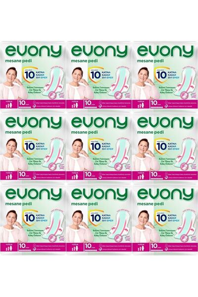 Evony Günlük Mesane Pedi Yoğun 90 Adet (9pk*10)