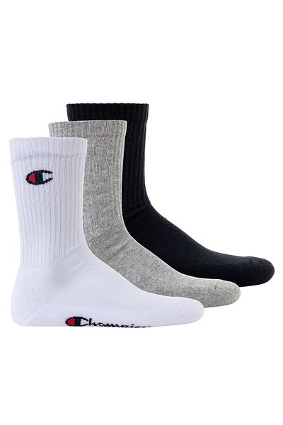 Champion Unisex-Socken, 3 Paar – Crew-Socken Basic