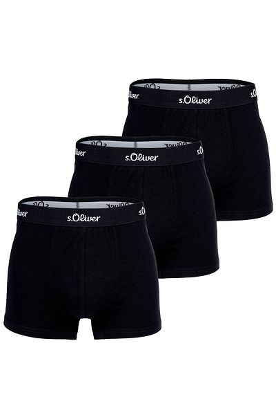 S. OLİVER s.Oliver Herren Boxershorts, 3'lü Paket - Boxerbrief, Baumwoll-Stretch