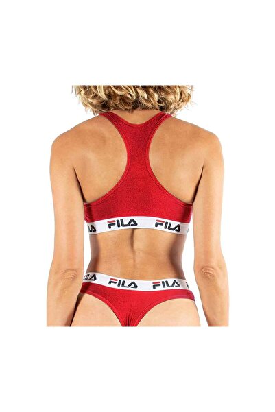 FILA Damen Bustier - ungepolsterter Stoff, ohne Bügel, Baumwolle, einfarbig