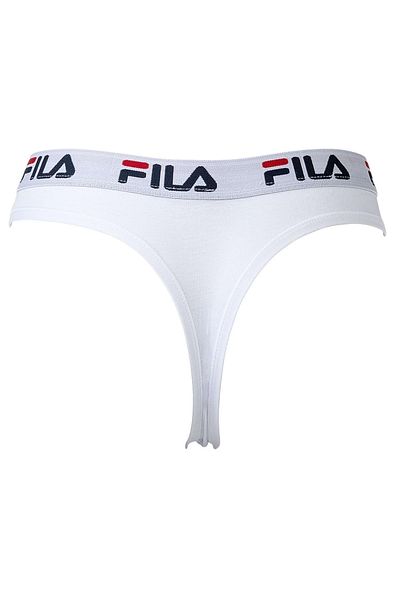 FILA Damen String - Regular Waist, breiter Logo-Bund, Baumwolle, einfarbig