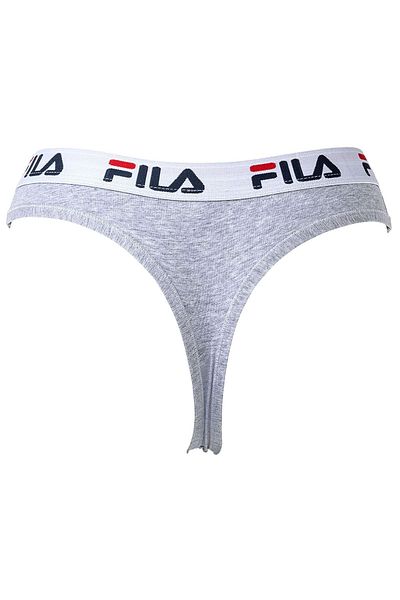 FILA Damen String - Regular Waist, breiter Logo-Bund, Baumwolle, einfarbig