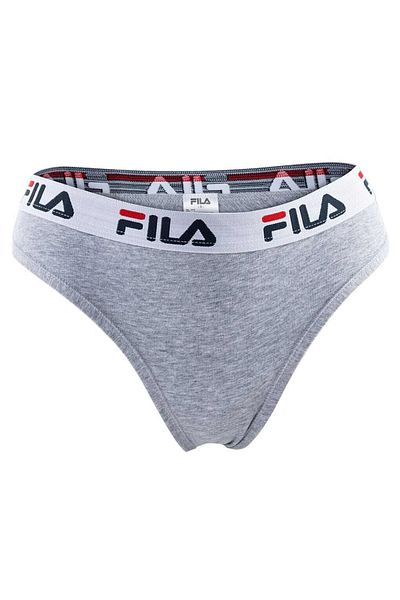 FILA Damen Brazilian Slip - Panty, Logo-Bund, Cotton Stretch, einfarbig, XS-XL
