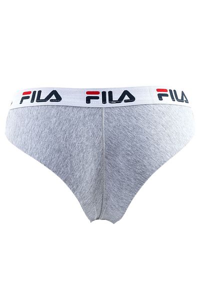 FILA Damen Brazilian Slip - Panty, Logo-Bund, Cotton Stretch, einfarbig, XS-XL
