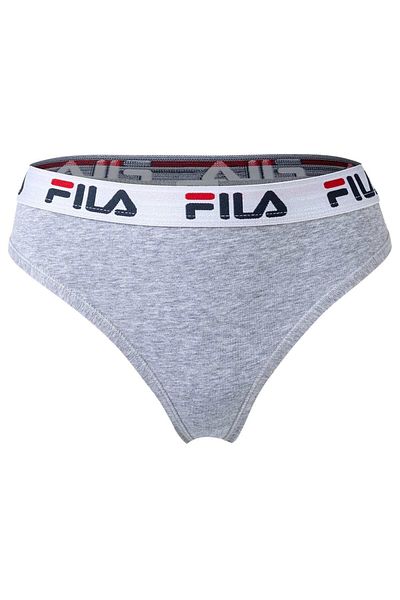 FILA Damen Slip - Regular Waist, Slip mit breitem Logo-Bund, Baumwolle, einfarbig