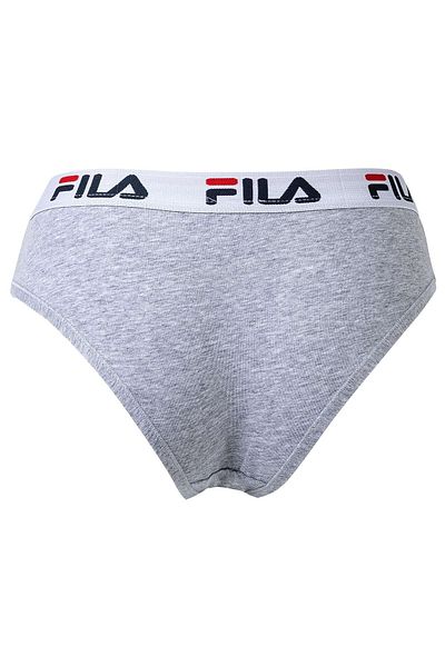 FILA Damen Slip - Regular Waist, Slip mit breitem Logo-Bund, Baumwolle, einfarbig