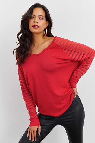 Cool & Sexy Bluse - Rot - Relaxed