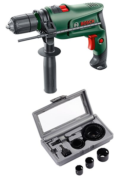 Bosch Darbeli Matkap Easyimpact 600 Panç Seti Ahşap Delik Açma Testeresi Testere