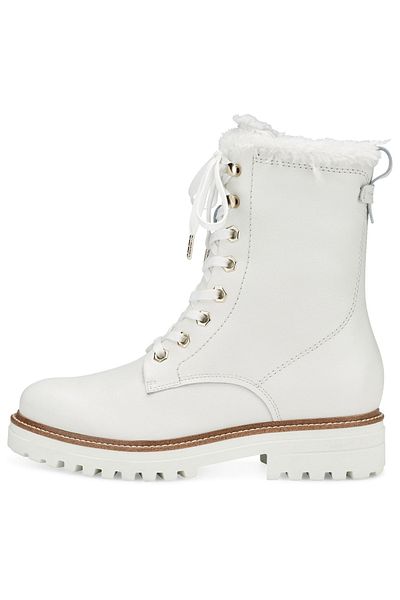 Tamaris Stiefelette - Weiß - Blockabsatz
