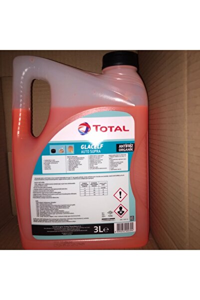 TOTAL Kırmız Antifriz Auto Supra Organik 3 Litre