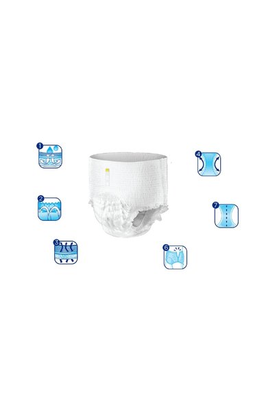 Canped Patient Diapers Medium Size (M) 9-Piece Absorbent Panties