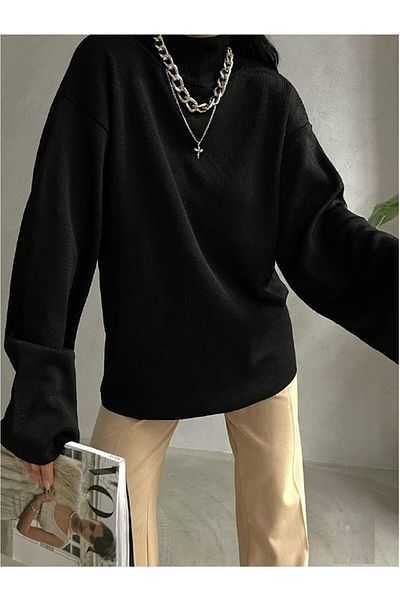 vuvutasarım Pulover tricot cu maneci volante pentru femei de sezon nou 6637