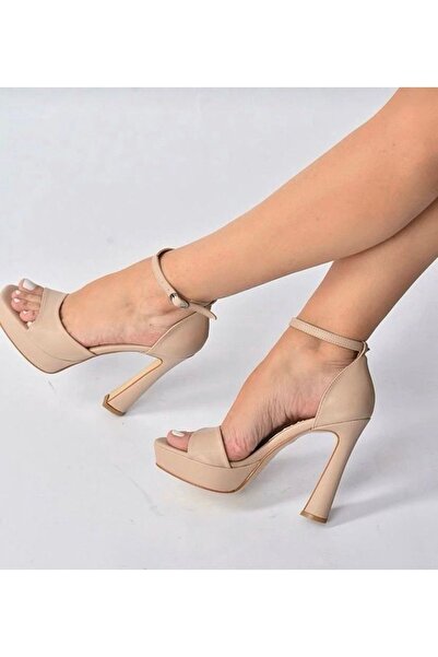 ebruli ayakkabı çanta Pantofi cu toc cu platformă la gleznă