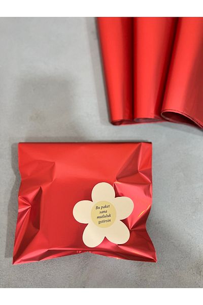 Meyofficial Red Gift Package 20*25 Cm 10 Pieces