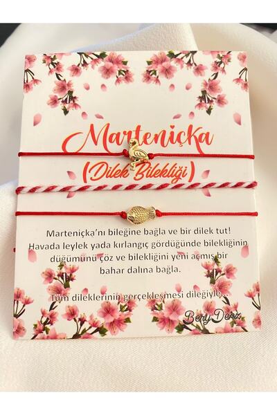 BeryDenz Flamingo Balık Ve Marteniçka Makrome Ipli Bileklikler