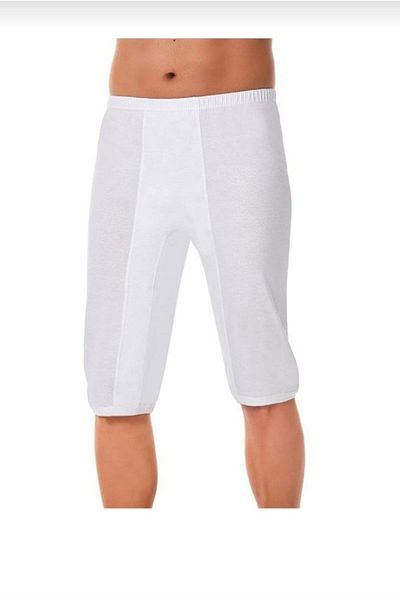 YILDIZ 49-92% White 3-Piece Johns-White Men's Long Leg Set