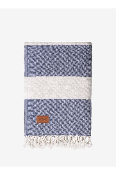 Barine Wool Rice Wool Sofa Shawl Denim 125X175