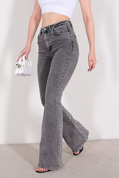 LİMABEL Liana Smoked Flare Jeans s vysokým pasem Flare Jeans Pohodlné (extra pohodlné)