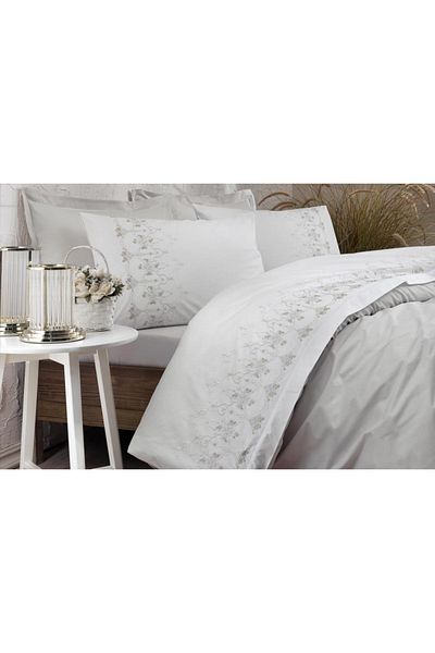 Özdilek Σετ Παπλωματοθήκη Κεντημένη Boutique Daisy Διπλό